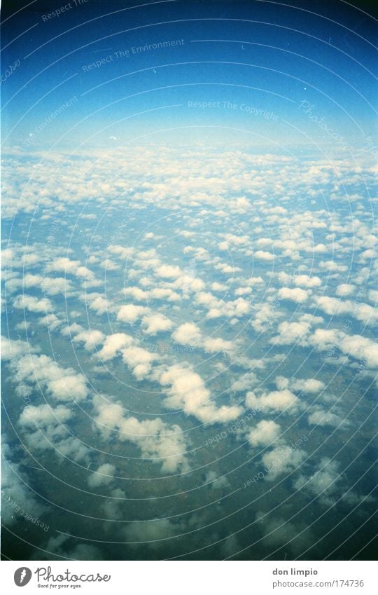 planet caravan Colour photo Exterior shot Lomography Day Deep depth of field Bird's-eye view Aviation Astronautics Sky Clouds Horizon Beautiful weather Deserted