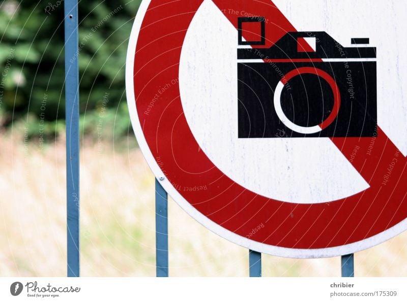 Even the boys need a holiday! [KI09.01] Colour photo Exterior shot Close-up Deserted Day Design Media industry Camera Industrial plant Metal Sign