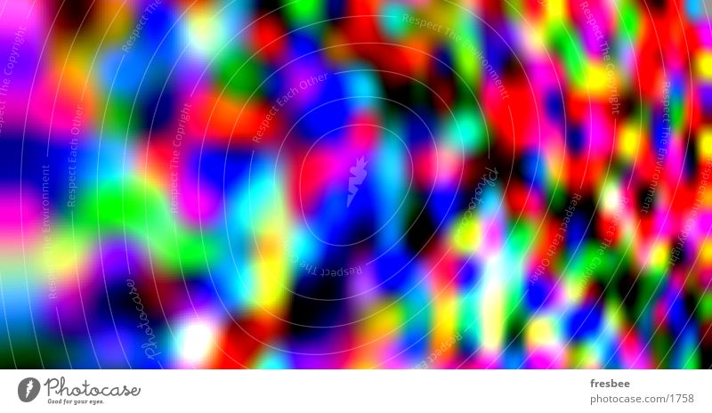 pallet 6 Multicoloured Pixel Blur Wall (building) Poster Red Green Crazy Photographic technology Colour spatial Blue Deep Carnival Funny Trip