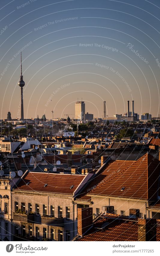 Panoramic view over Berlin with TV tower IV Berlin_Recording_2019 theProjector the projectors farys Joerg farys Wide angle Panorama (View) Central perspective