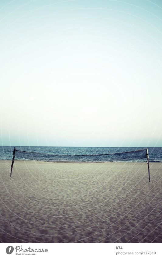ocata Net Beach Volleyball (sport) Sports Ocean Lake Sand Horizon Deserted Landscape