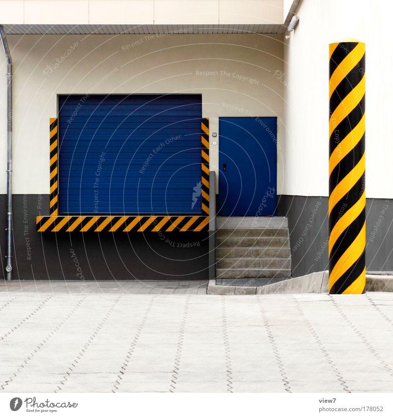 replenishment Colour photo Multicoloured Exterior shot Deserted Copy Space bottom Deep depth of field Industrial plant Transport Street Stone Metal Sign