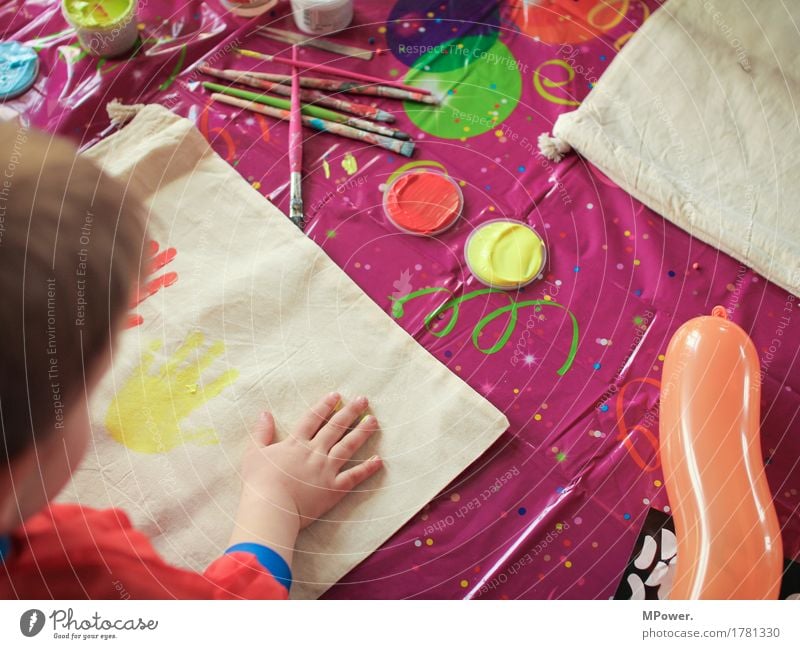 but a child's birthday party Human being Child Toddler Infancy Childhood memory Hand 1 Art Artist Painter Playing Painting (action, work)