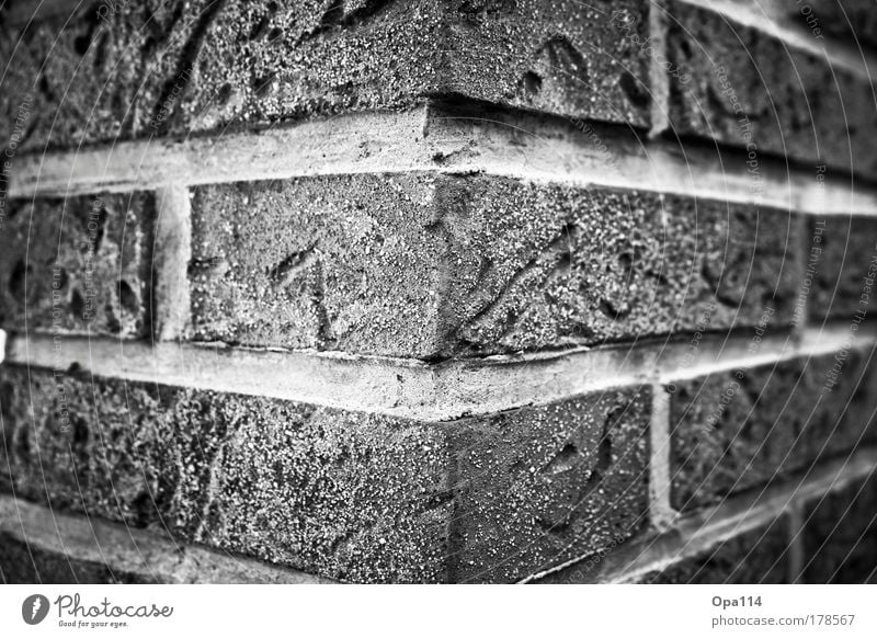 Think around the corner ;-) Black & white photo Exterior shot Close-up Detail Macro (Extreme close-up) Pattern Structures and shapes Deserted Copy Space left