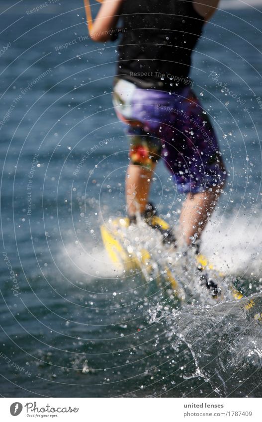 AK# Water sports I Sports Fitness Sports Training Esthetic Aquatics Extreme sports Athletic Surface of water Inject Movement Action Colour photo Multicoloured
