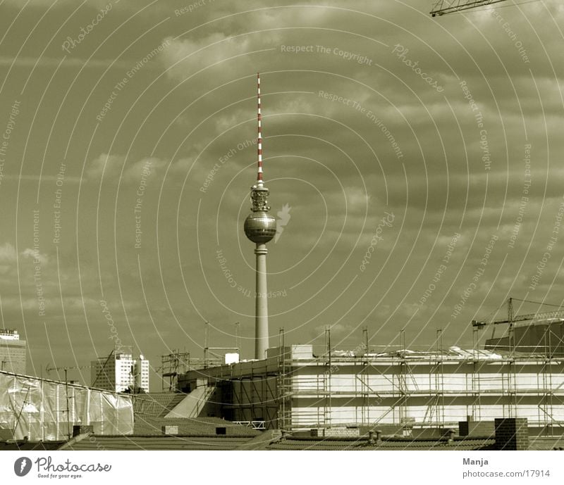Berlin Construction site Building Architecture Berlin TV Tower