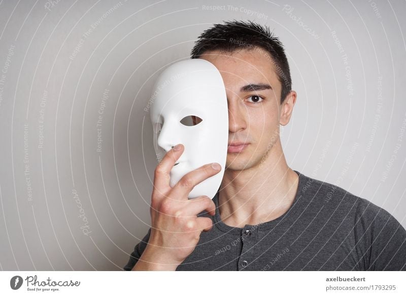 young man with mask Hallowe'en Human being Masculine Young man Youth (Young adults) Man Adults 1 18 - 30 years Actor Black-haired Short-haired White Mysterious