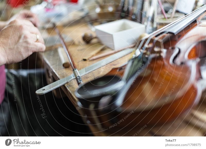 Violin making IIIIIII Style Music Work and employment Profession Craftsperson Human being Hand Art Artist Esthetic violin making violin maker Colour photo