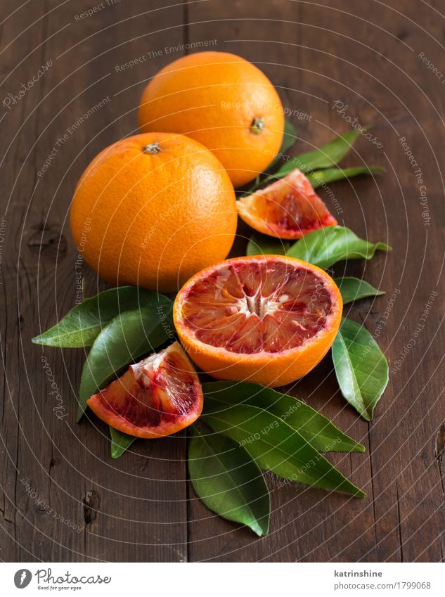 Fresh Sicilian oranges with leaves Food Fruit Orange Vegetarian diet Diet Exotic Leaf Old Bright Natural Retro Juicy Yellow Green Colour agriculture Tray silver