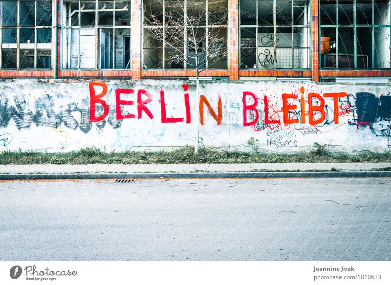 Berlin remains Architecture Subculture Town Capital city Industrial plant Factory Ruin Building lost places Window Street Lanes & trails Characters Graffiti