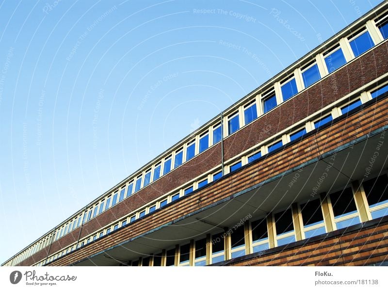 Monotonous facade Colour photo Exterior shot Deserted Copy Space left Copy Space top Day Kiel Schleswig-Holstein Europe House (Residential Structure)
