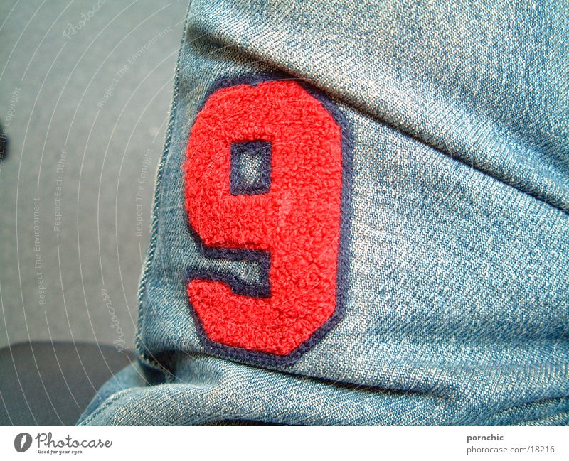 69 Digits and numbers Red Things patch