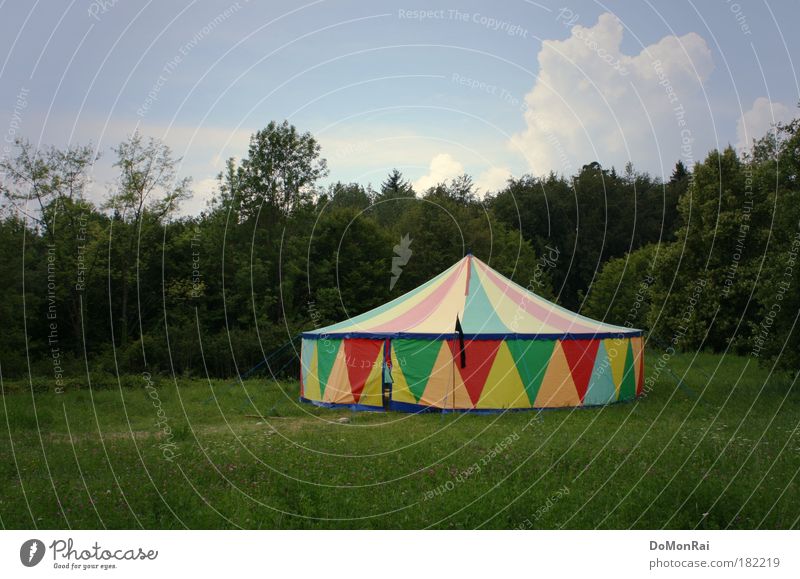 educational circus Education Academic studies Circus Nature Landscape Sky Clouds Tree Grass Bushes Meadow Forest Konstanz Germany Baden-Wuerttemberg Europe