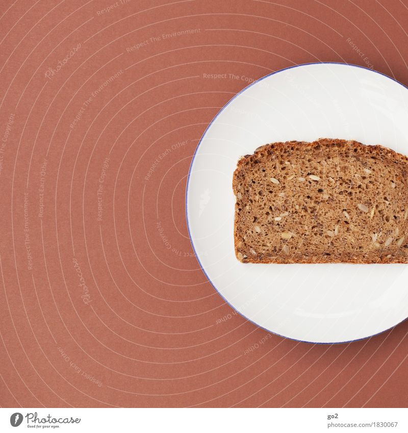 slice of bread Food Bread Nutrition Eating Breakfast Diet Fasting Plate Healthy Eating Simple Delicious Round Brown White Modest Refrain Thrifty Colour photo