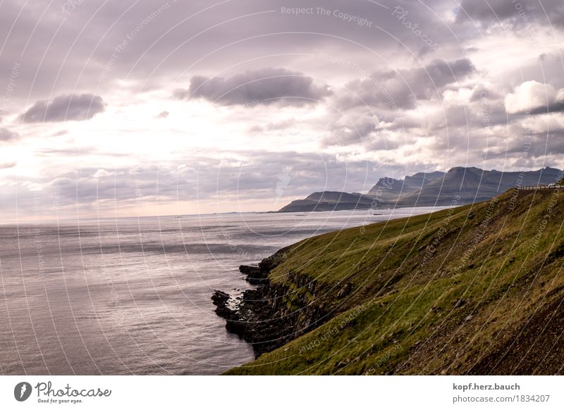 change of perspective Nature Landscape Sky Fjord Iceland Infinity Calm Dream Longing Wanderlust Loneliness Uniqueness Apocalyptic sentiment Peace Happy Horizon