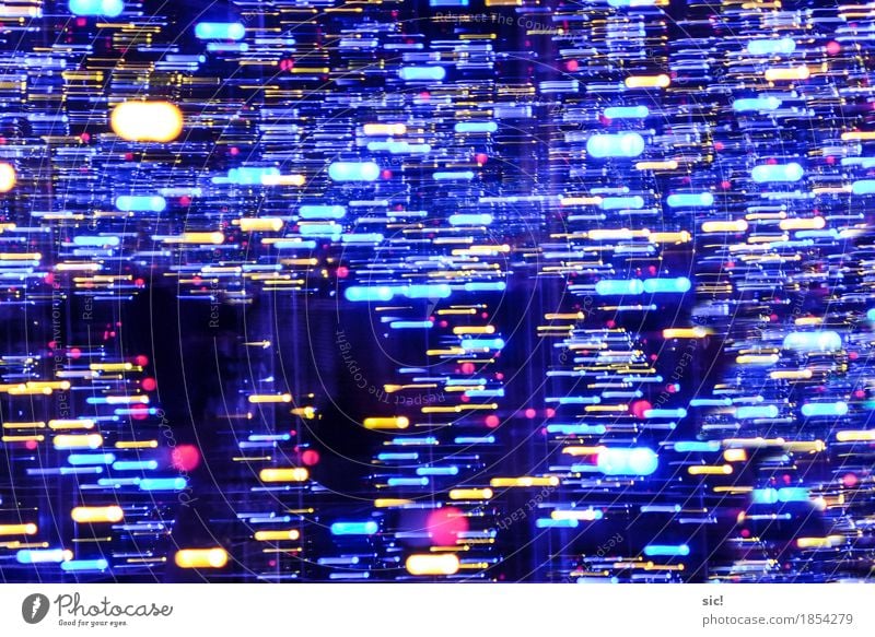Walking Through Party Line Stripe tail Movement Glittering Illuminate Esthetic Exceptional Dark Fantastic Blue Multicoloured Yellow Emotions Happiness