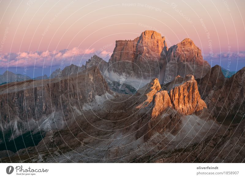 Dolomites V Vacation & Travel Tourism Trip Adventure Far-off places Freedom Expedition Mountain Hiking Environment Nature Landscape Sky Clouds Horizon Sunrise