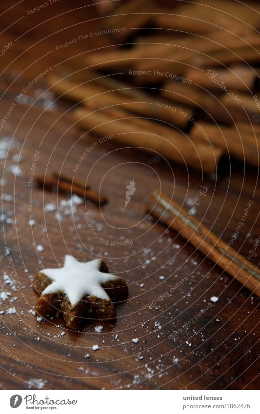 AKCGDR# cinnamon+star Art Esthetic Star cinnamon biscuit Cinnamon Card Advent Calendar Sugar Christmas & Advent Delicious Brown Star (Symbol) Colour photo
