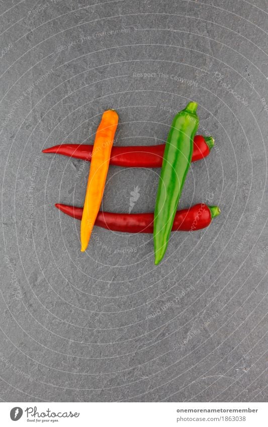4 chili Art Esthetic Chili Chili sauce Chili harvest Tangy Sharp thing hash day Red Green Yellow Structures and shapes Slate Vegetable Food photograph