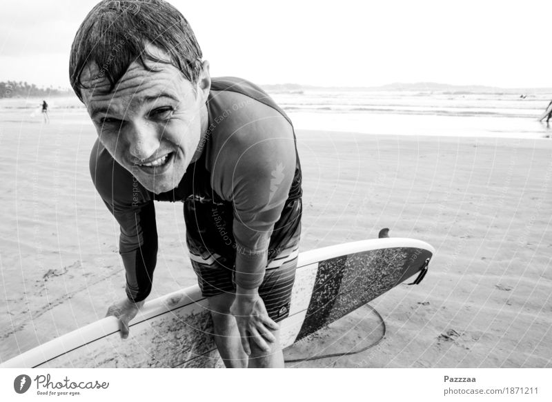 Ausgesurfed Lifestyle Vacation & Travel Adventure Freedom Summer vacation Beach Ocean Waves Aquatics Sportsperson Loser Surfing Masculine 18 - 30 years