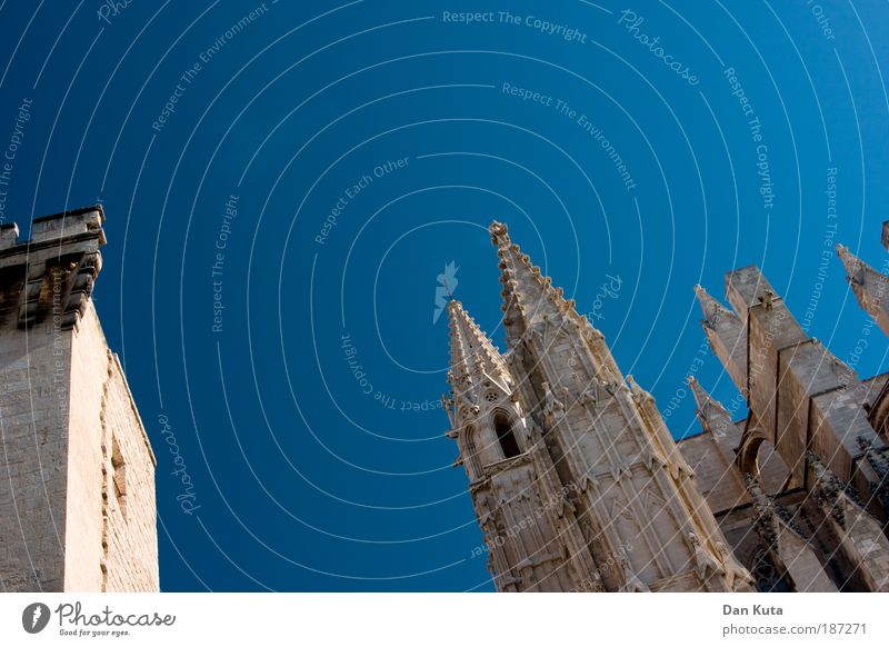 Great. Cathedral. Palma de Majorca Capital city Old town Church Dome Building Architecture Wall (barrier) Wall (building) Tourist Attraction Landmark