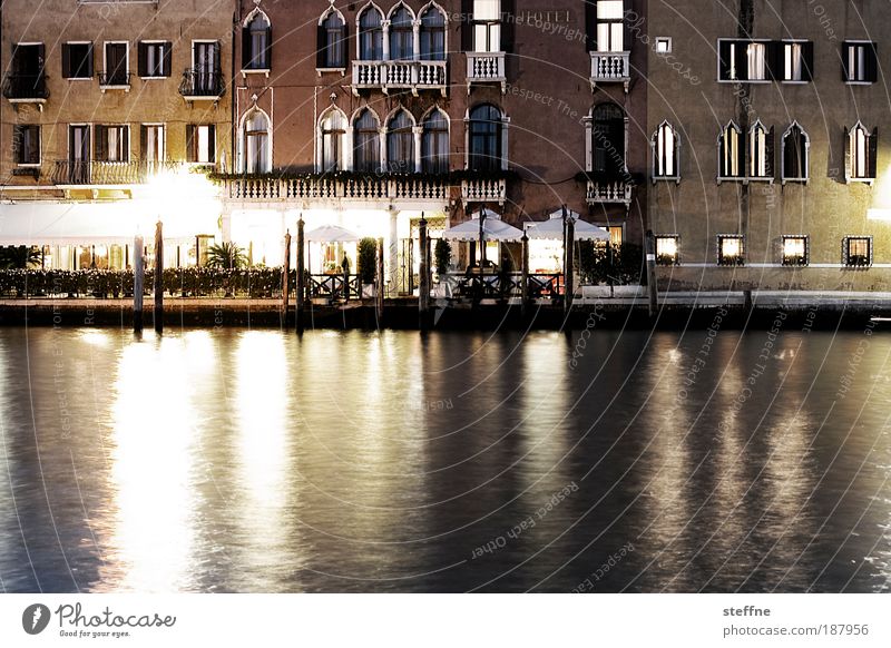 New Year's mood River bank Canal Grande Venice Italy Port City Facade Esthetic Beautiful Vacation & Travel Venezia Colour photo Subdued colour Exterior shot