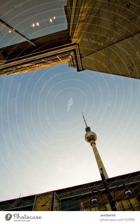 watch TV Berlin Capital city Seat of government alex Alexanderplatz Berlin TV Tower Television tower radio and ukw tower telespargel
