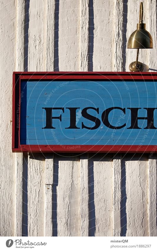 Fish. Art Esthetic Fishery Fisherman Fishing village Baltic Sea Typography Characters Colour photo Multicoloured Exterior shot Experimental Abstract Pattern