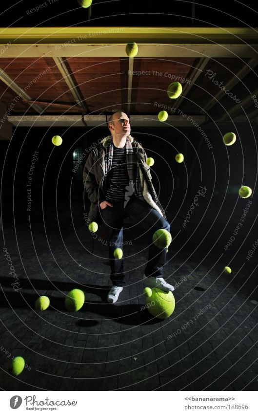 got big balls Ball sports Movement Tennis Tennis ball Planet Freestyle Industry Universe Chaos Action Infinity Stop Photo shoot Sports Collision Yellow