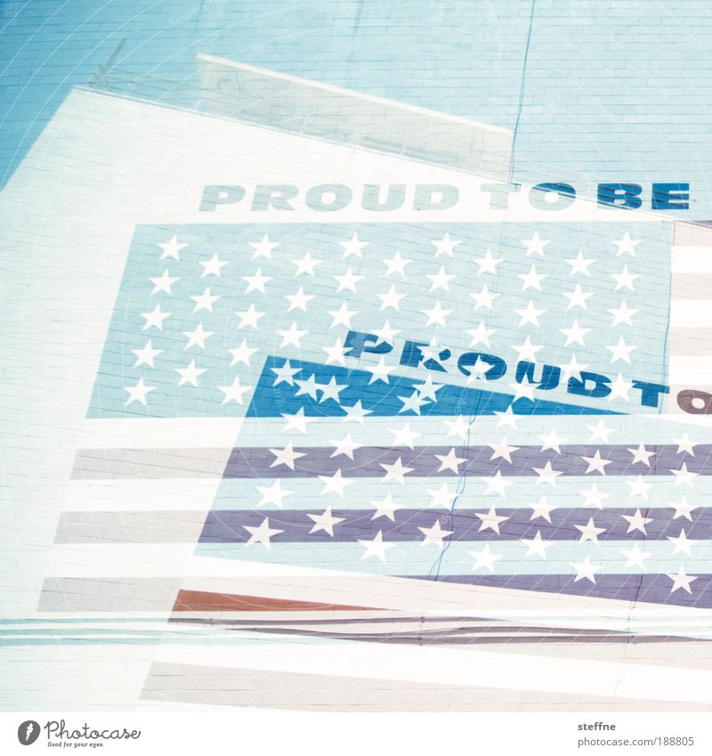 proud Double exposure San Diego USA American Flag Pride proud to be Colour photo Exterior shot Experimental Structures and shapes