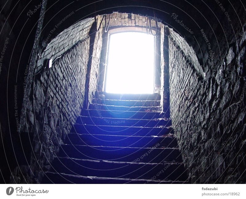 Catacombs_Darmstadt Tunnel Dark Cellar Harrowing Historic Corridor haul Stairs Cellar door Cellar stairs Day