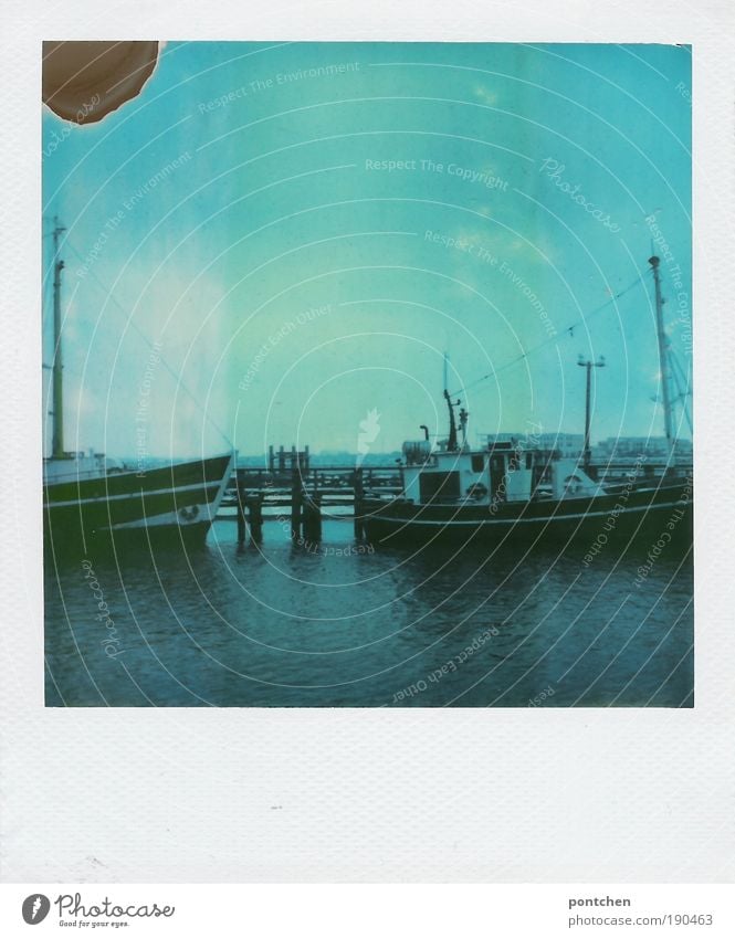 Polaroid shows ships in a harbour Leisure and hobbies Vacation & Travel Tourism Trip Far-off places Freedom Cruise Sailing Work and employment Profession
