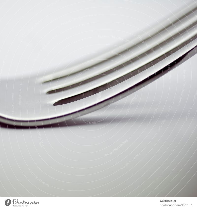 lines Nutrition Cutlery Fork Elegant Style Design Metal Line Structures and shapes Gray Silver Glittering Highlight Dark Bright Point Glimmer Visual spectacle
