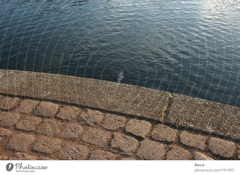 city park lagoon Water Lakeside Pond Environment Cobblestones Surface of water Body of water Edge Arch unspectacular Empty River bank Colour photo