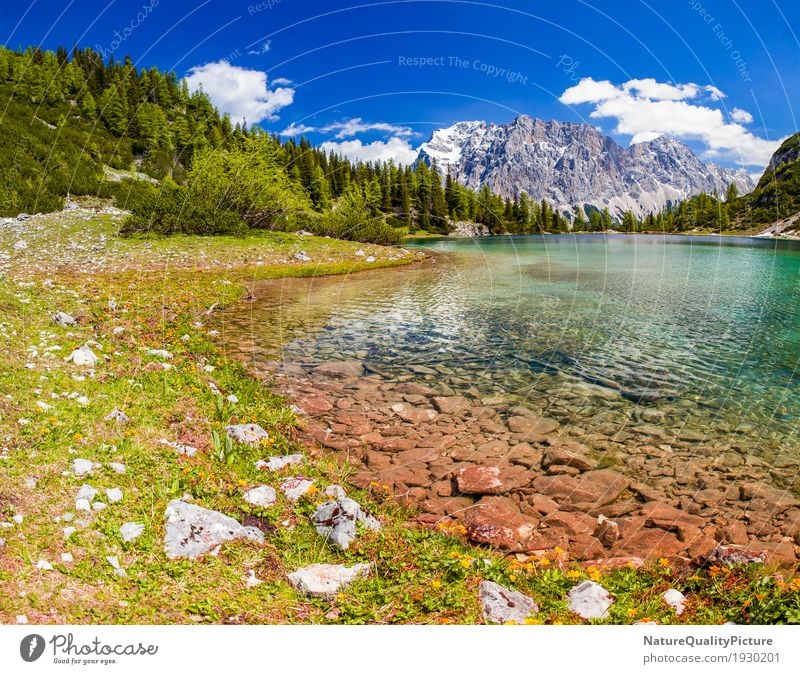 seebensee in summer Relaxation Calm Meditation Spa Vacation & Travel Tourism Trip Adventure Far-off places Freedom Summer Summer vacation Mountain Hiking