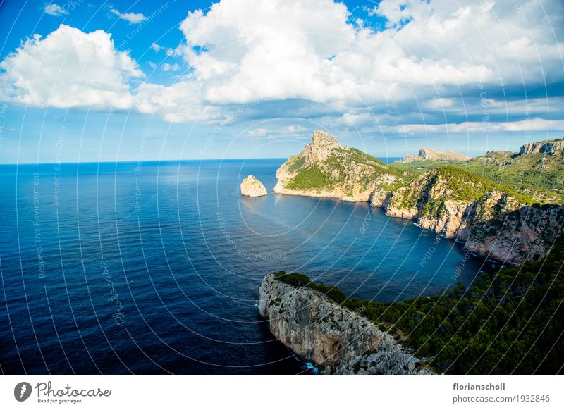 Cap Formentor, Palma de Mallorca Vacation & Travel Tourism Summer Sun Ocean Island Nature Landscape Plant Water Sky Clouds Climate Hiking Blue Green White