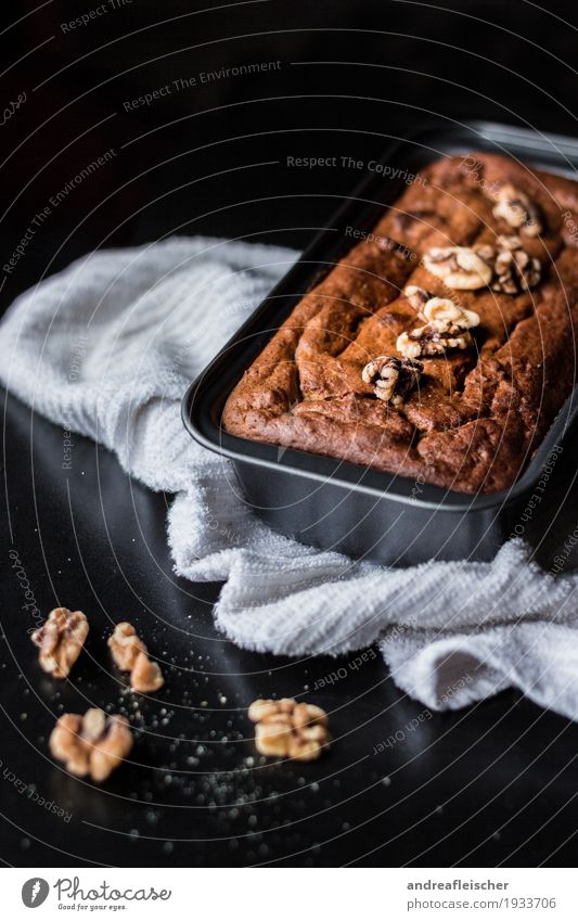 Banana bread without extra fat and sugar Food Fruit Bread Cake Nutrition Breakfast To have a coffee Organic produce Vegetarian diet Diet banana bread