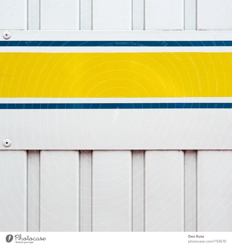 On patrol. Hardware Esthetic Sharp-edged Firm Crazy Blue Yellow White Orderliness Thrifty Callousness Stripe Line Colour Play of colours Illustration