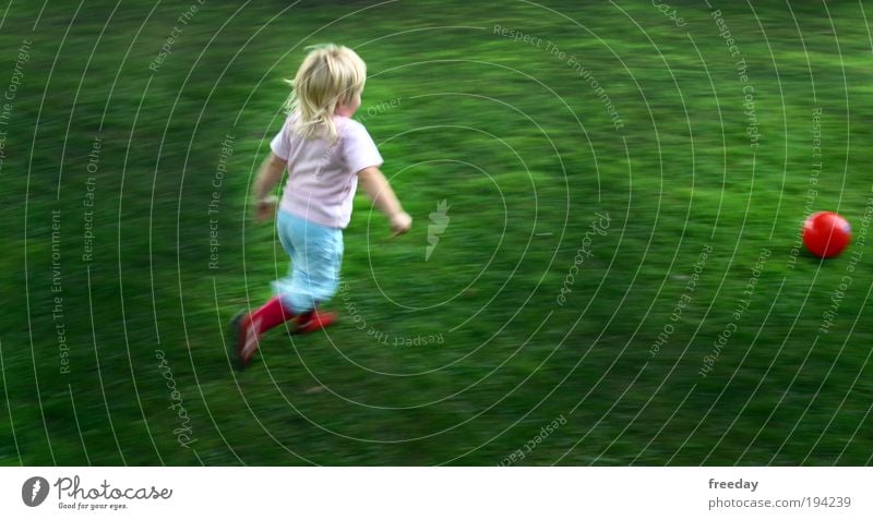 ::: Training for the 2026 World Cup ::: Playing Joy Grass Meadow Football pitch Sports Child Girl Endurance Toddler Shot Ball Infancy Running Walking