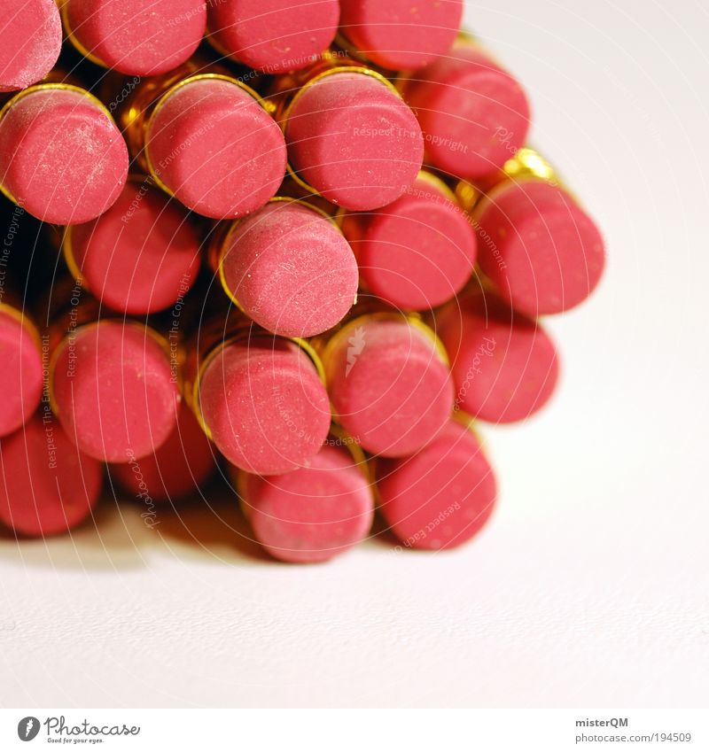 Ratscherfummel. Style Design Esthetic Pencil Eraser Draw Painting (action, artwork) Creativity Idea Many Art Kindergarten Illustration Error Defective Pink
