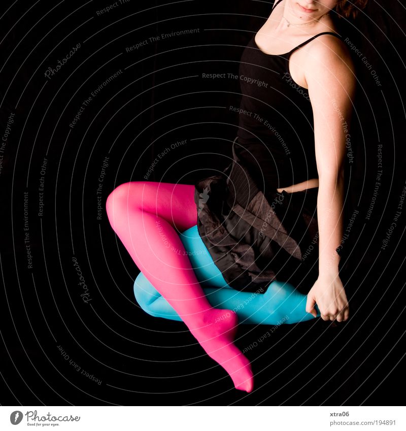 juhuu 200 - break? my ass! Feminine Skin Skirt Tights Esthetic Colour photo Multicoloured Interior shot Studio shot