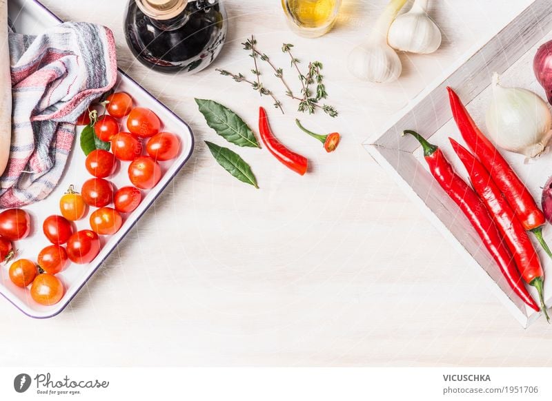 Spicy cuisine Food Vegetable Herbs and spices Cooking oil Nutrition Organic produce Vegetarian diet Diet Crockery Style Design Healthy Healthy Eating Life Table
