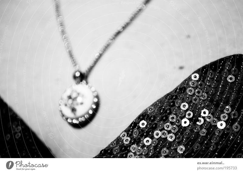 until you get there. Going out Accessory Jewellery Pendant Elegant Protection Black & white photo