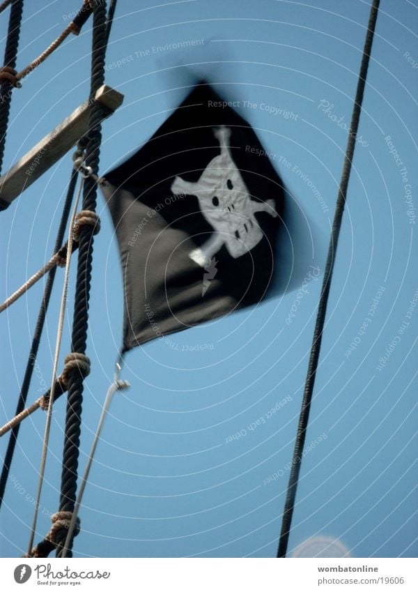 Jolly Roger. Pirate Flag Watercraft Obscure Death's head Wind