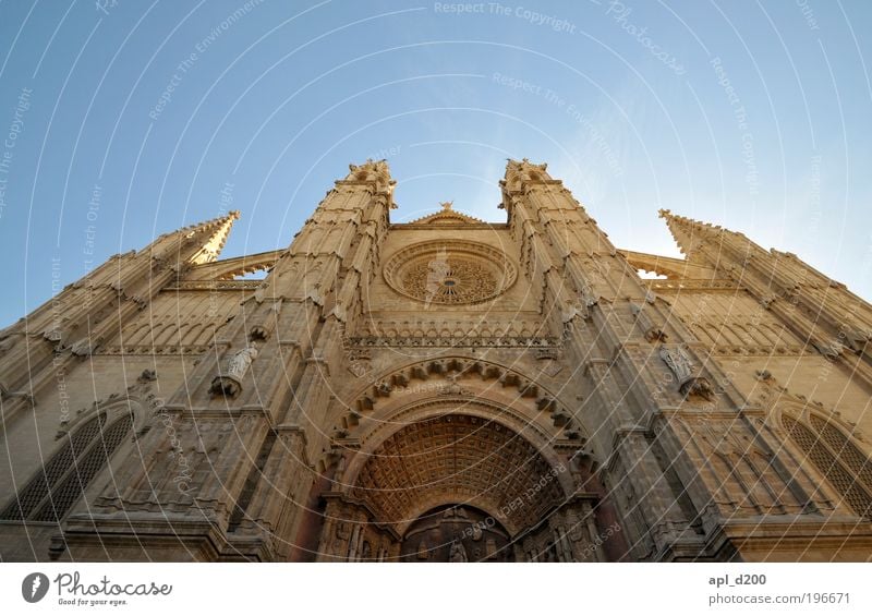 Cathedral Vacation & Travel Tourism Summer Summer vacation Art Culture Palma de Majorca House (Residential Structure) Church Dome Tourist Attraction Stand
