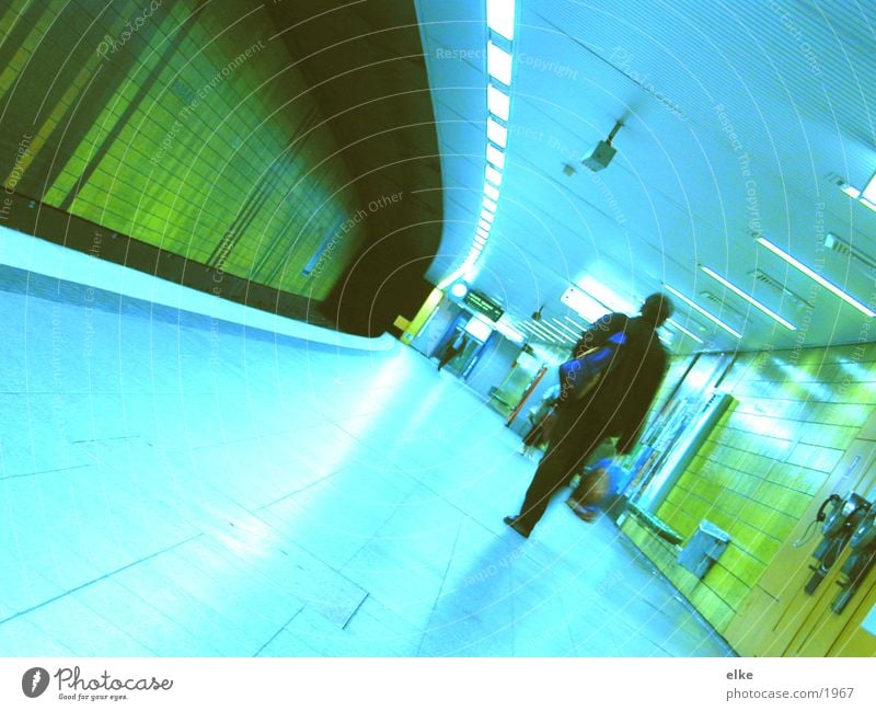 ready for departure Underground Man Transport Human being Walking