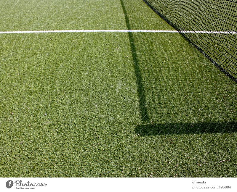 Long live the sport Sports Ball sports Success Loser Soccer Tennis Net Sporting Complex Green Line Lined Artificial lawn Colour photo Abstract Pattern