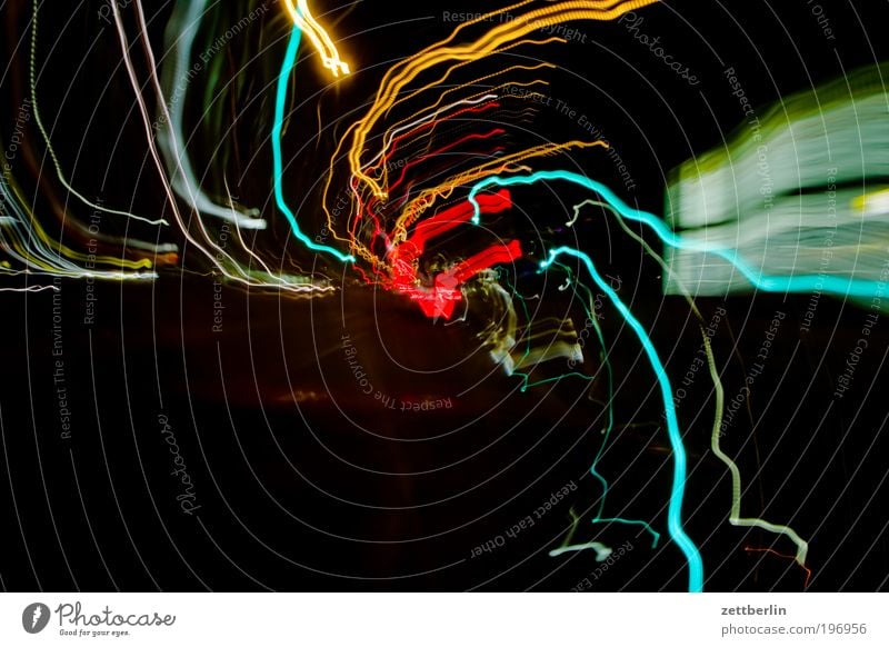 Rotate 3 Light Tracer path Chaos Multicoloured city lights Speed Rotation Swirl Impaired consciousness Floodlight Car headlights Stagger Constant light