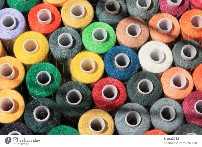 Colourful all around! Sewing thread Multicoloured Round Abstract Background picture Orange Red Blue Gray White Pink Green Markets sewing supplies Dry goods
