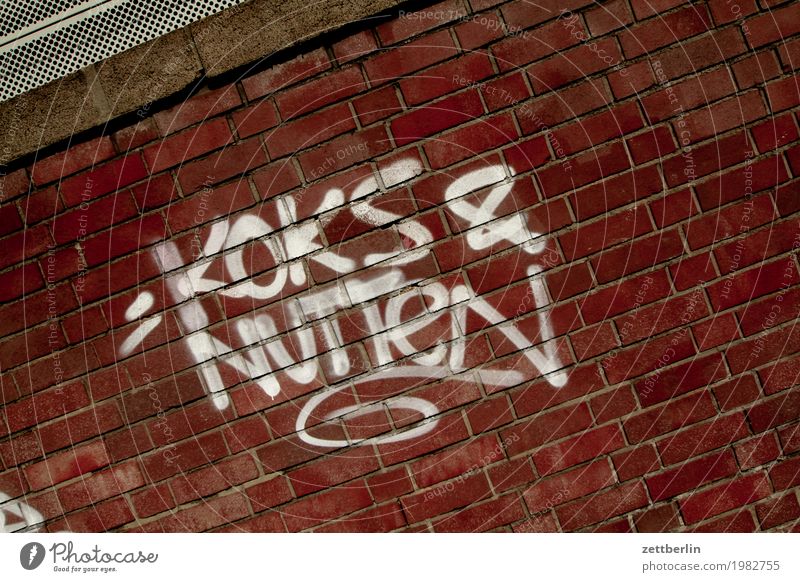 Coke & Whores Smeared Cocaine Criminality Deserted slut Prostitute Characters Colloquial speech Spray Tagger Graffiti Tagging (graffiti) Keyword Copy Space
